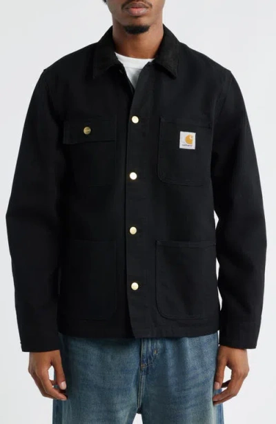 Carhartt Work In Progress Michigan Canvas Coat In Blue