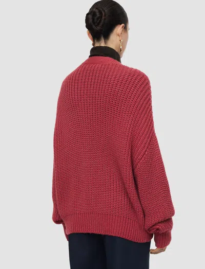 Joseph Cirrus Wool Cashmere Cardigan In Pink