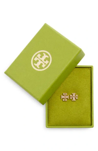 Tory Burch Kira Pavé Stud Earrings In Gold