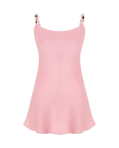Maison Sél Women's Pink Mini Lune Rosè Dress – Lune Rose In Pink