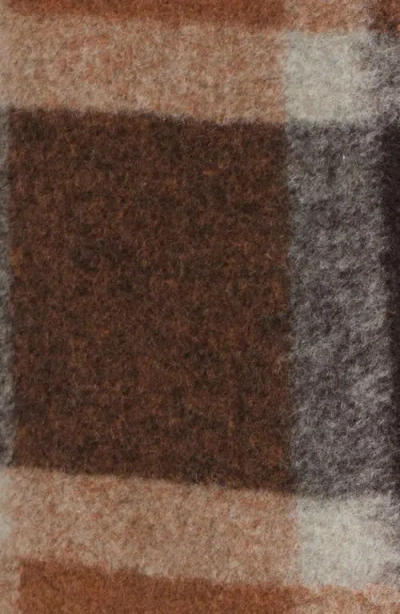 Bernardo Plaid Vest In Brown