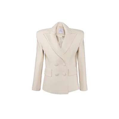 Vestiaire D'un Oiseau Libre Women's White Wool Jacket In White