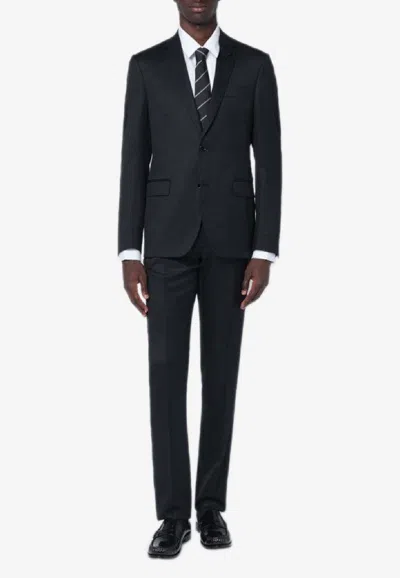 Lardini Wool Suit Single Breasted In Black