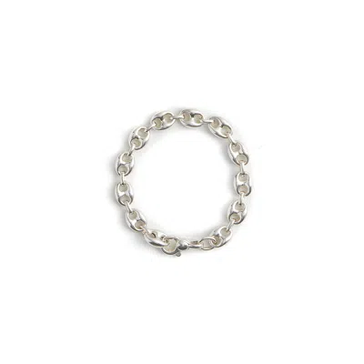 Saint Botolph Women's Sterling Silver Pillow Anchor Chain Bracelet In Silver