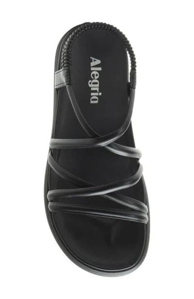 Alegria By Pg Lite Audie Platform Sandal In Black