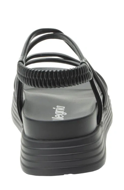 Alegria By Pg Lite Audie Platform Sandal In Black