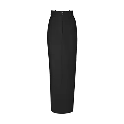 Vestiaire D'un Oiseau Libre Women's Black Cashmere Pencil Skirt In Black