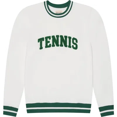 Ellsworth + Ivey Sweatshirt Collegiate Tennis In White
