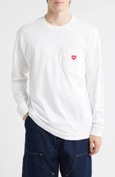 Carhartt Work In Progress Pocket Heart Long Sleeve Cotton T-shirt In Multi