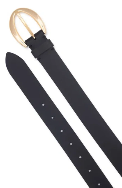 Vince Leather Belt In Black