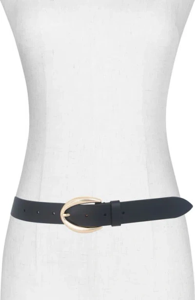 Vince Leather Belt In Black