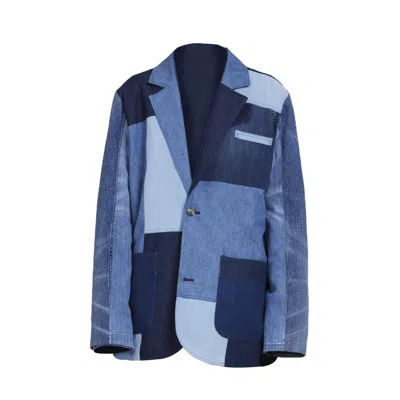 Story Wear Women's Blue Lightweight Casual Blazer In Blue