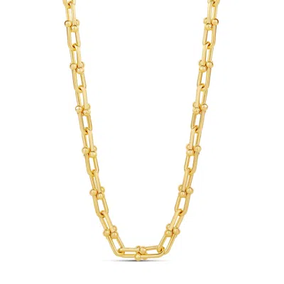 Shymi Women's Linked U Shape Chain Necklace - Gold In Gold
