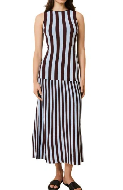 Solid & Striped The Lucerne Mixed Stripe Knit Dress In Multi