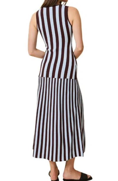 Solid & Striped The Lucerne Mixed Stripe Knit Dress In Multi