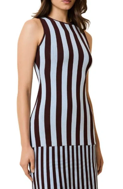 Solid & Striped The Lucerne Mixed Stripe Knit Dress In Multi
