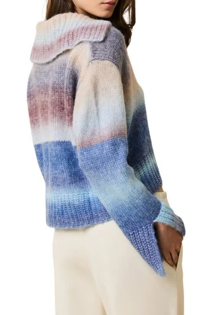 Solid & Striped The Lola Ombré Stripe Sweater In Blue