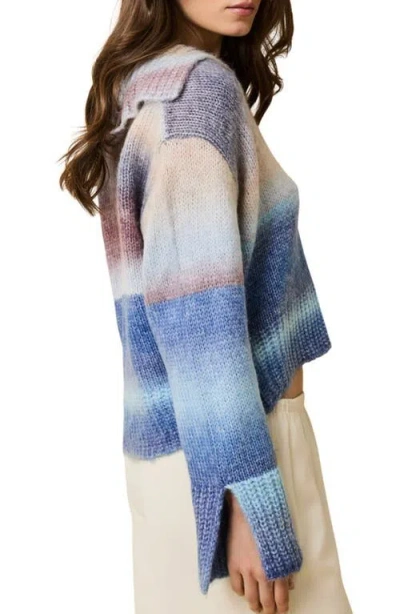 Solid & Striped The Lola Ombré Stripe Sweater In Blue