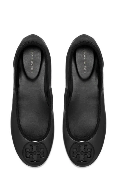 Tory Burch Leather Reva Travel Ballet Flats In Multi