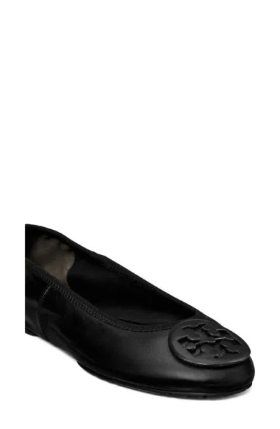 Tory Burch Leather Reva Travel Ballet Flats In Multi