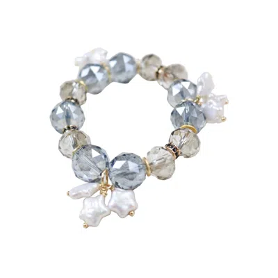Taylor Reese Women's Blue The Starry Night Crystal Bracelet In Blue