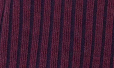 Liverpool Los Angeles Crewneck Cotton Blend Rib Sweatshirt In Purple