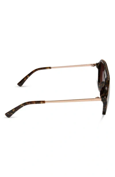Diff Tosca Iii 56mm Aviator Sunglasses In Brown