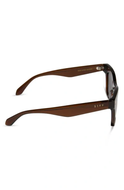 Diff Bradley 50mm Cat Eye Sunglasses In Brown