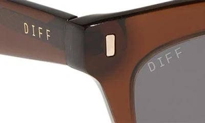 Diff Bradley 50mm Cat Eye Sunglasses In Brown