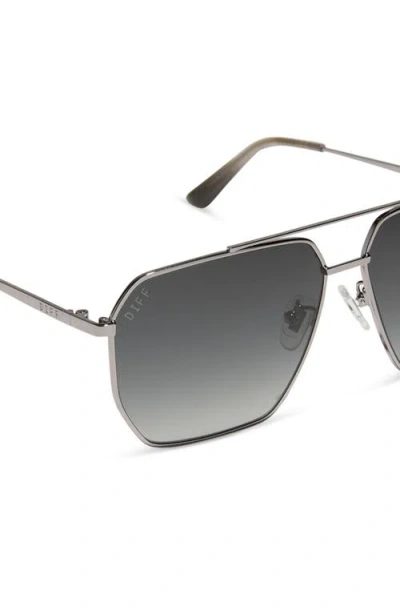 Diff Berkely 59mm Polarized Gradient Navigator Sunglasses In Gray