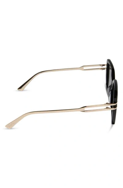 Diff Dasha 50mm Square Sunglasses In Black