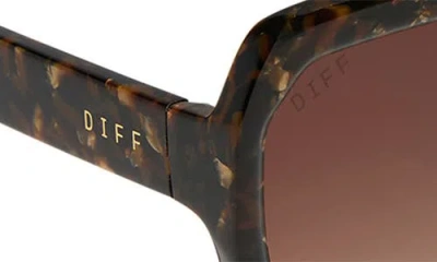 Diff Sloane 54mm Square Sunglasses In Brown