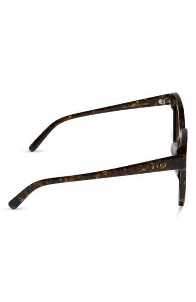 Diff Gia 62mm Oversize Square Sunglasses In Brown