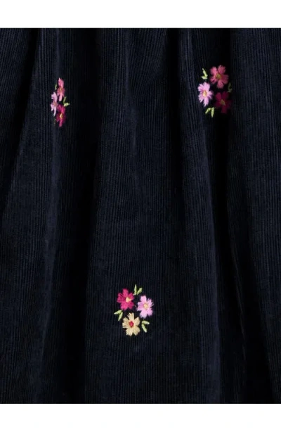 Jojo Maman Bébé Jojo Maman Bebe Ruffle Top & Corduroy Dress Set In Blue