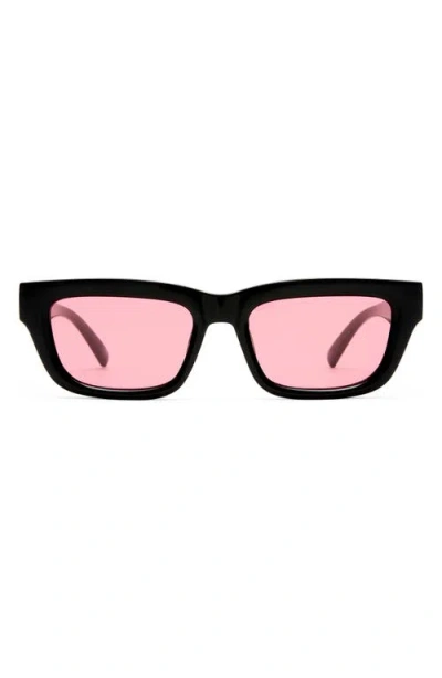 Le Specs Le Castle 54mm D-frame Sunglasses In Black