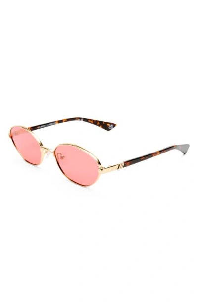 Le Specs Le Bebe 58mm Oval Sunglasse In Pink