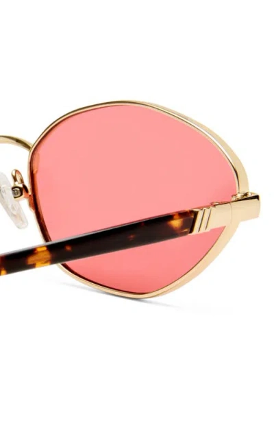 Le Specs Le Bebe 58mm Oval Sunglasse In Pink