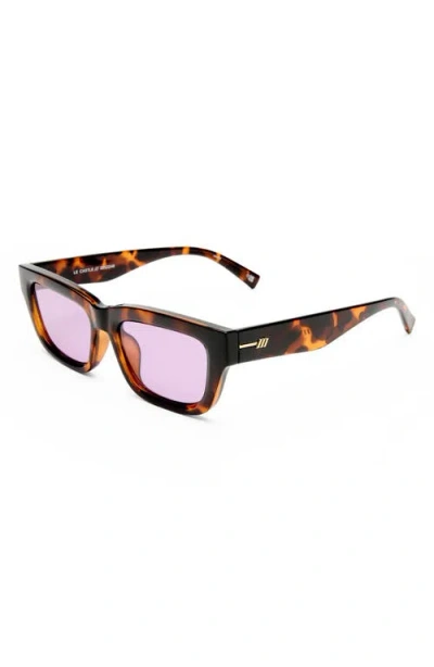 Le Specs Le Castle 54mm D-frame Sunglasses In Brown