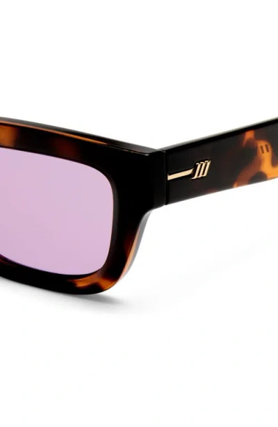 Le Specs Le Castle 54mm D-frame Sunglasses In Brown