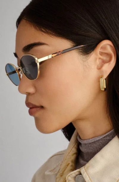 Le Specs Le Bebe 58mm Oval Sunglasse In Blue