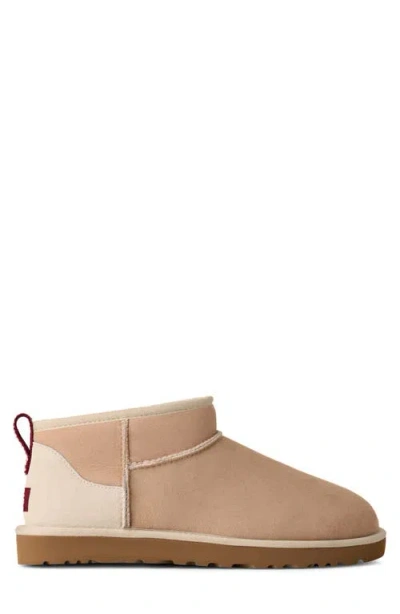 Ugg (r) Classic Ultra Mini Genuine Shearling Boot In Neutral