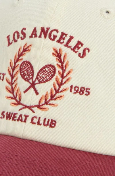 American Needle Sweat Club Cotton Baseball Cap In White