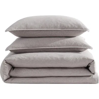 Calvin Klein Modern Mélange Duvet Cover & Shams Set In Gray