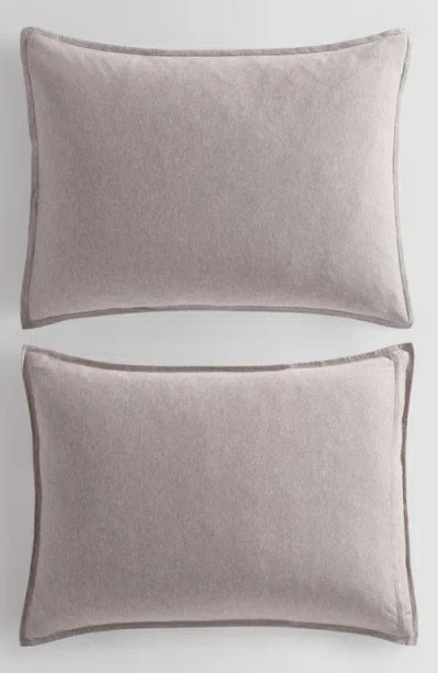 Calvin Klein Modern Mélange Duvet Cover & Shams Set In Gray