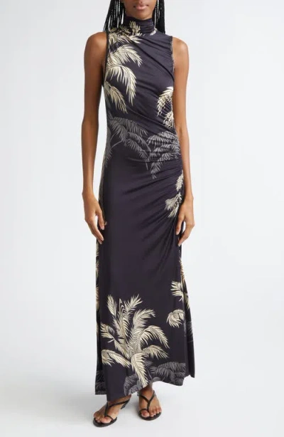 Johanna Ortiz Moon Goddess Sleeveless Jersey Maxi Dress In Multi