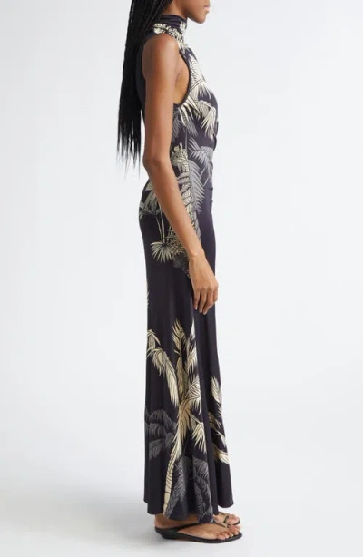 Johanna Ortiz Moon Goddess Sleeveless Jersey Maxi Dress In Multi