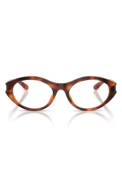 Diesel ® 51mm Oval Optical Glasses In Brown
