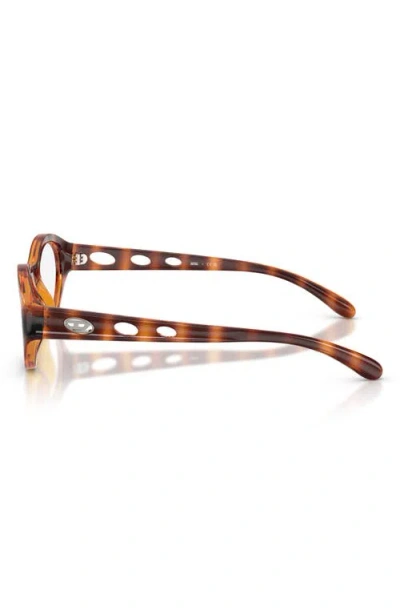 Diesel ® 51mm Oval Optical Glasses In Brown