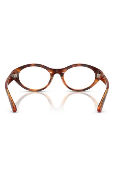 Diesel ® 51mm Oval Optical Glasses In Brown