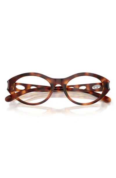 Diesel ® 51mm Oval Optical Glasses In Brown